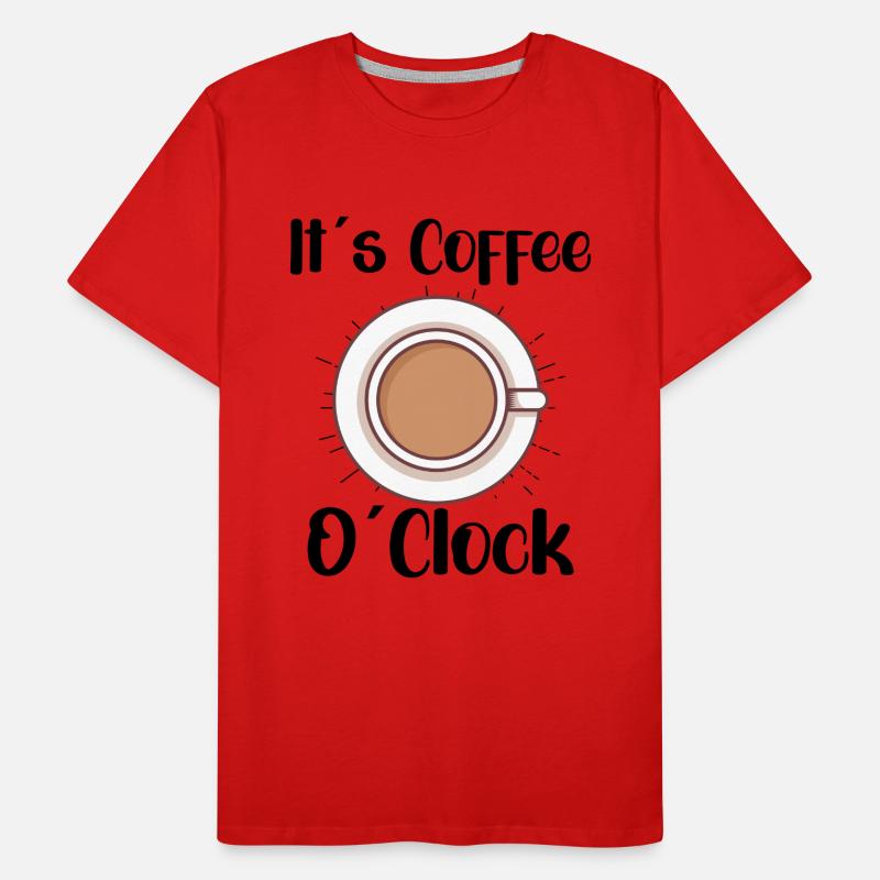 Coffee Lover Caffeine Molecule Java Latte Espresso Männer Premium Bio T-Shirt