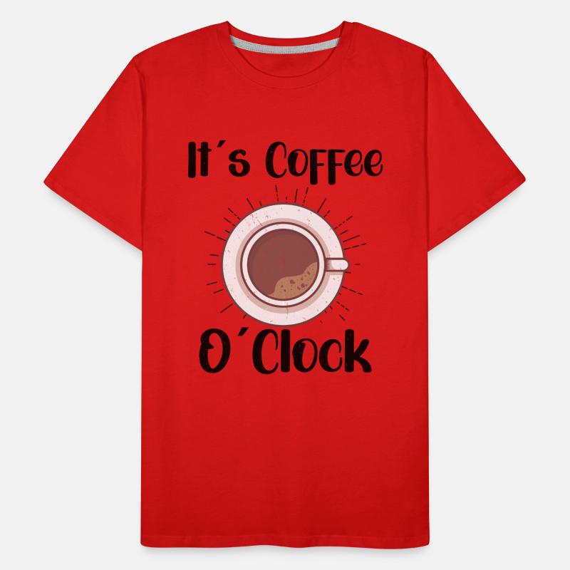 Coffee Lover Caffeine Molecule Java Latte Espresso Männer Premium Bio T-Shirt