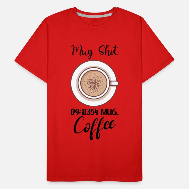 Coffee Lover Caffeine Molecule Java Latte Espresso Männer Premium Bio T-Shirt