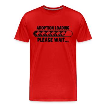 Funny Adoption Adoption Day Gifts - Men's Premium Organic T-Shirt - red - Front - Damien (186cm)