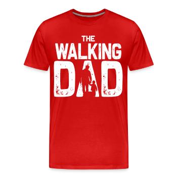 Le père qui s’en va - T-shirt bio Premium Homme - rouge - Devant - Damien (186cm)