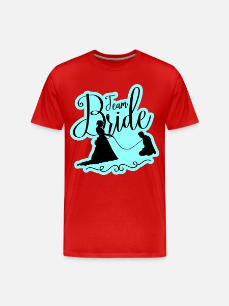 Team Bride Wedding Hen - Men's Premium Organic T-Shirt - red