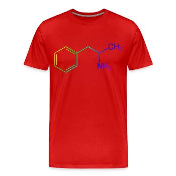 Speed Amphetamin Pepp - Männer Premium Bio T-Shirt - Rot - Vorne - Damien (186cm)