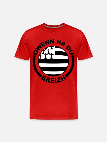 Gwenn ha Du - T-shirt bio Premium Homme - rouge