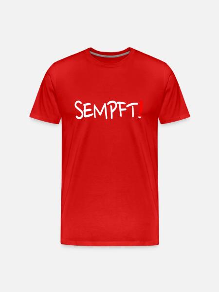 "Sempft" Franconian Franconian Franconian dialect - Men's Premium Organic T-Shirt - red