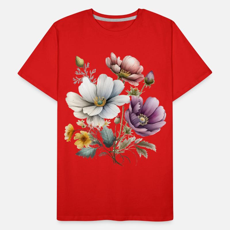 Belles fleurs T-shirt bio Premium Homme