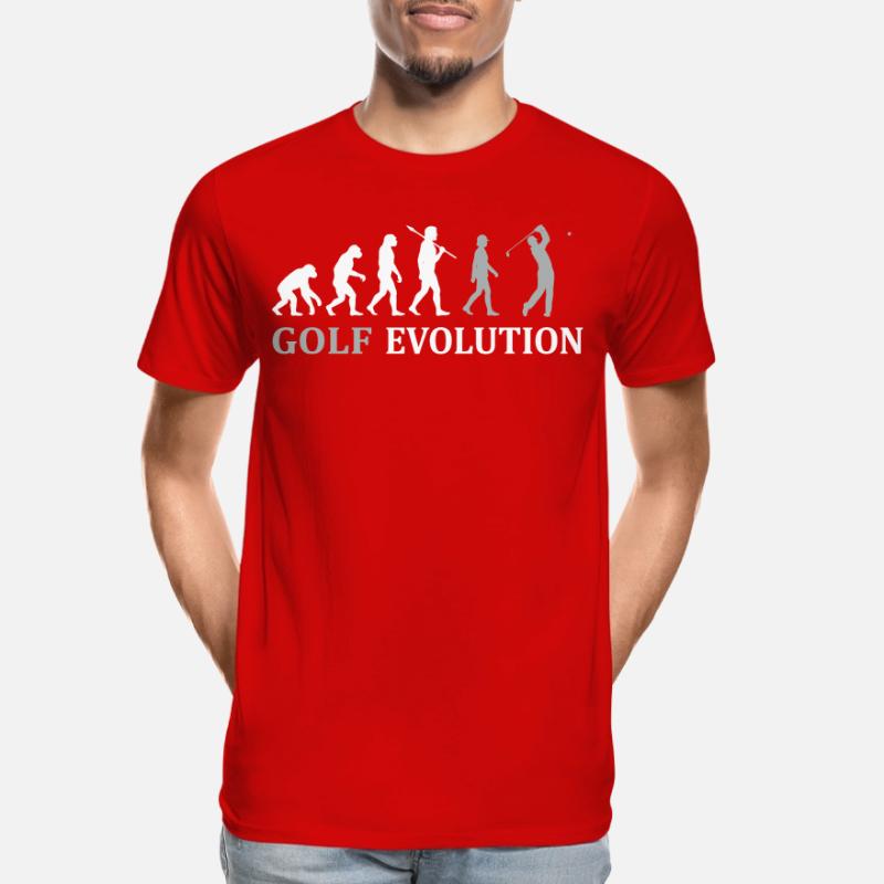 Golf Evolution – Das perfekte Golfer Geschenk Männer Premium Bio T-Shirt