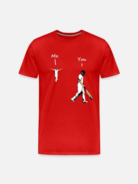 Cricket - Men's Premium Organic T-Shirt - red