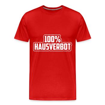 Bouncer Ban Bar Bar Club Disco Cadeau - T-shirt bio Premium Homme - rouge - Devant - Damien (186cm)
