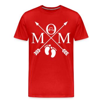 Mama 2021 - Männer Premium Bio T-Shirt - Rot - Vorne - Damien (186cm)