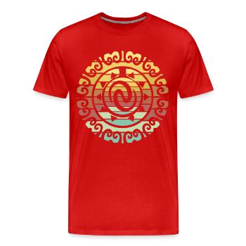 Maori Tattoo Delfin Wal - T-shirt bio Premium Homme - rouge - Devant - Damien (186cm)