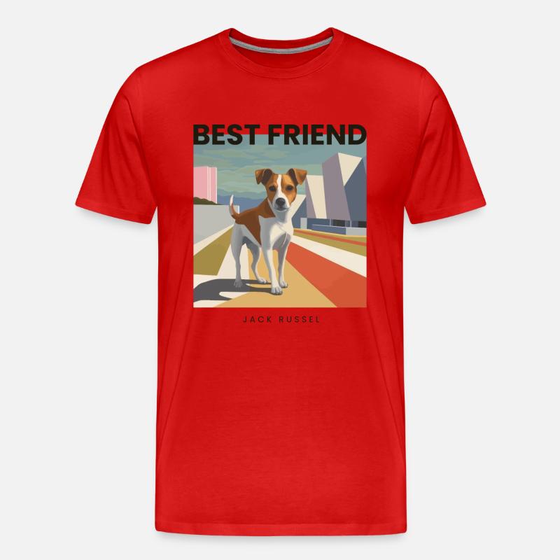 Bester Freund Jack Russel - Männer Premium Bio T-Shirt - undefined
