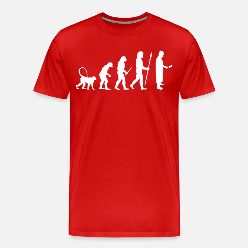 Entwicklung eines Metzgers - Männer Premium Bio T-Shirt - Rot