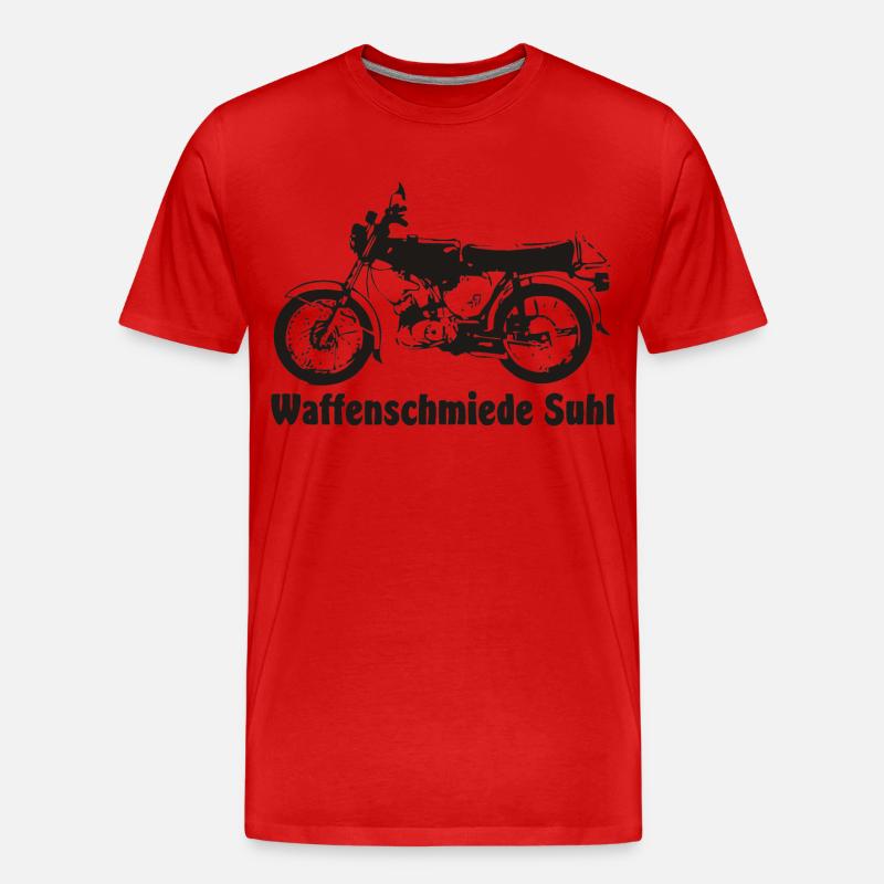 Simson S51 Waffenschmiede - Männer Premium Bio T-Shirt - Rot
