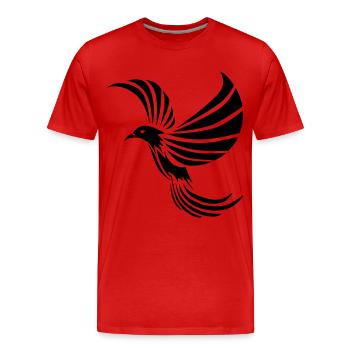 Phoenix by Dk - T-shirt bio Premium Homme - rouge - Devant - Damien (186cm)