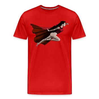 women of steel by CustomStyle - Men's Premium Organic T-Shirt - red - Front - Damien (186cm)