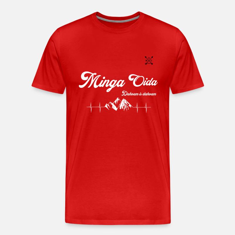 Minga Oida Stuff - T-shirt bio Premium Homme - rouge