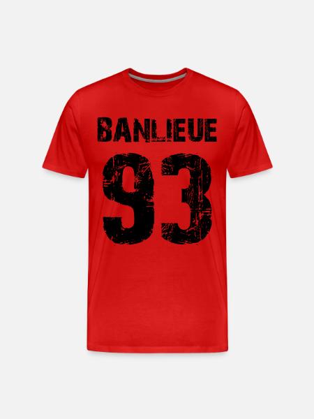 banlieue 93 - Men's Premium Organic T-Shirt - red