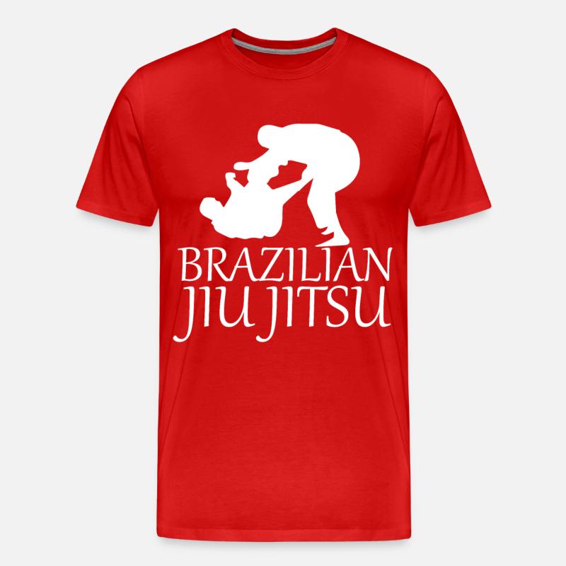 bjj - Männer Premium Bio T-Shirt - Rot