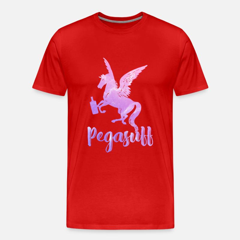 Pegasuff Célibataires - T-shirt bio Premium Homme - rouge