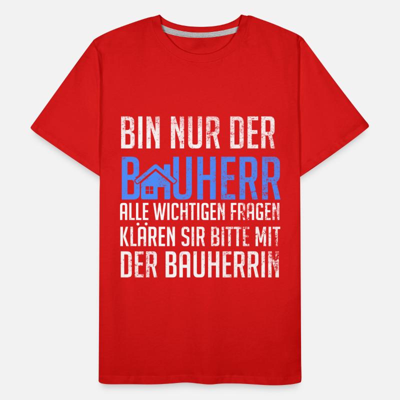 Superviseur de site Client Builder T-shirt bio Premium Homme