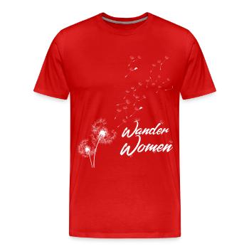 Wander Women Pusteblume night of light - T-shirt bio Premium Homme - rouge - Devant - Damien (186cm)