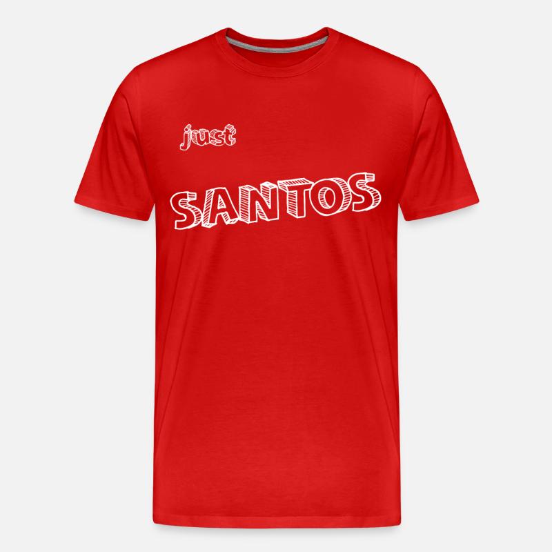 Santos Name - Männer Premium Bio T-Shirt - Rot