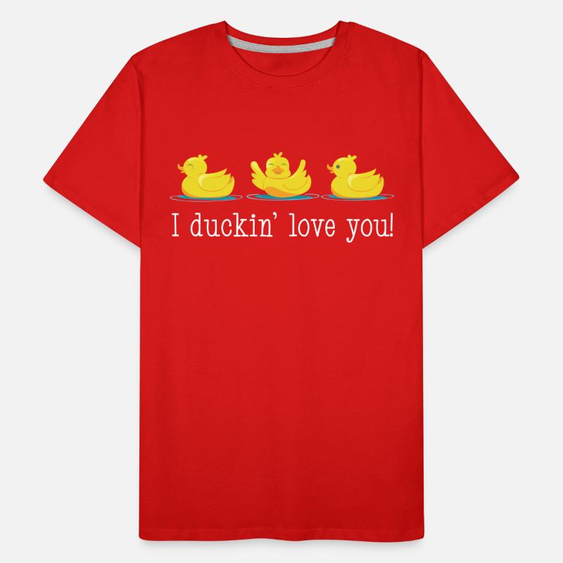 Canards d'élevage de canards en caoutchouc T-shirt bio Premium Homme