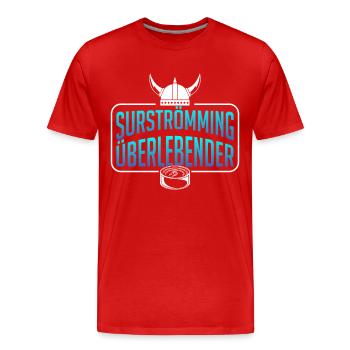 Surströmming Schweden Sushi Surströmming - Männer Premium Bio T-Shirt - Rot - Vorne - Damien (186cm)