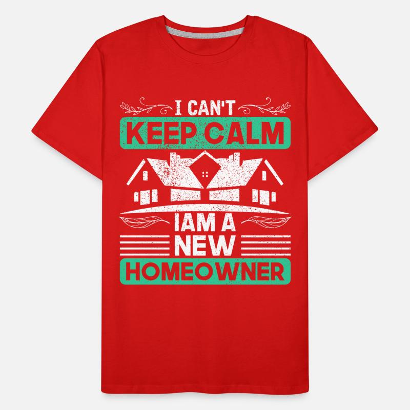 Cadeau de constructeur de constructeur de maison T-shirt bio Premium Homme