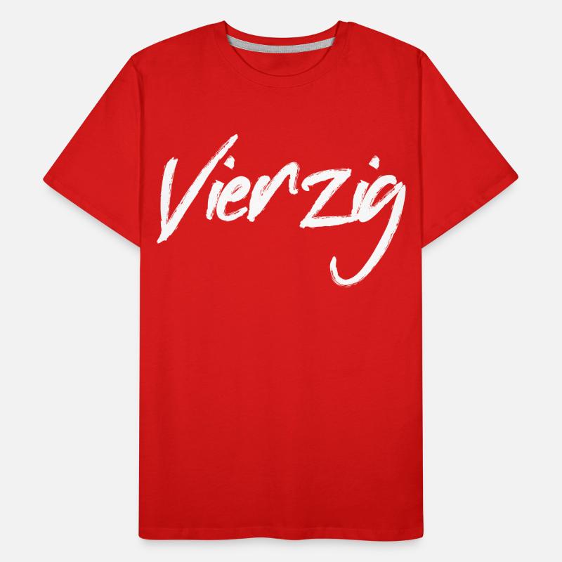 40 Vierzig Männer Premium Bio T-Shirt