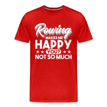 Ruderer Rudersport Rudern Geschenk - Männer Premium Bio T-Shirt - Rot - Vorne - Damien (186cm)