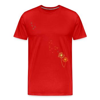 Dandelion dandelion - Men's Premium Organic T-Shirt - red - Front - Damien (186cm)