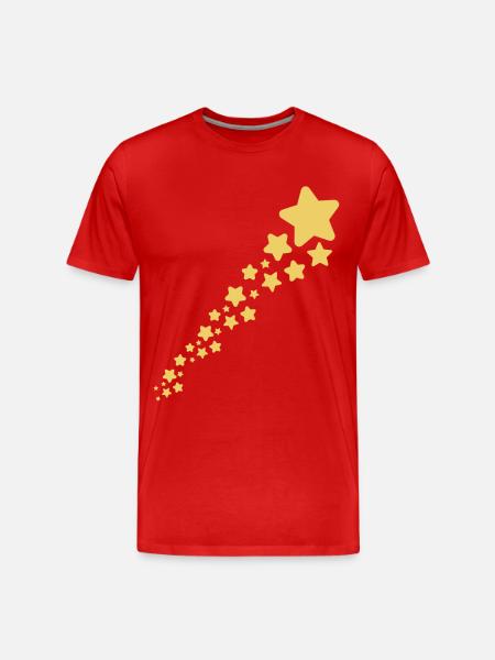 shooting star - Men's Premium Organic T-Shirt - red