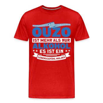 Grieche Griechenland Kos Geschenk - Männer Premium Bio T-Shirt - Rot - Vorne - Damien (186cm)
