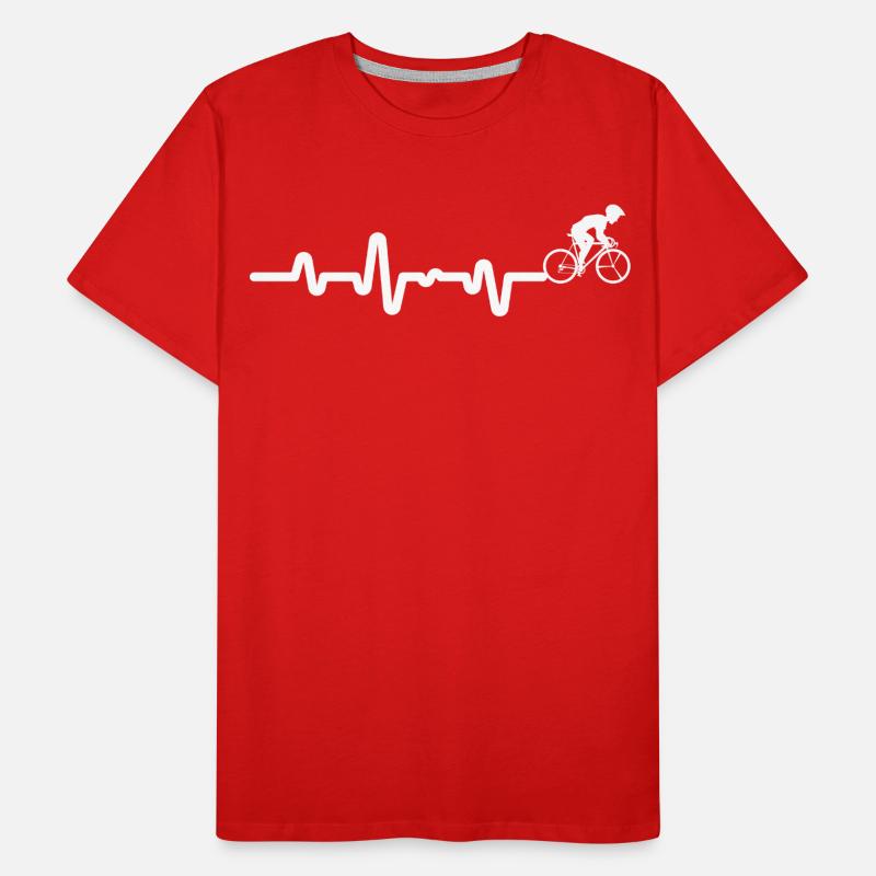 Vélo de course T-shirt bio Premium Homme