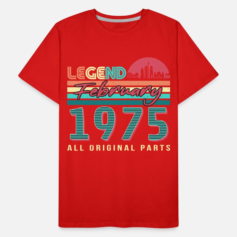 Février 1975 Original Retro T-shirt bio Premium Homme