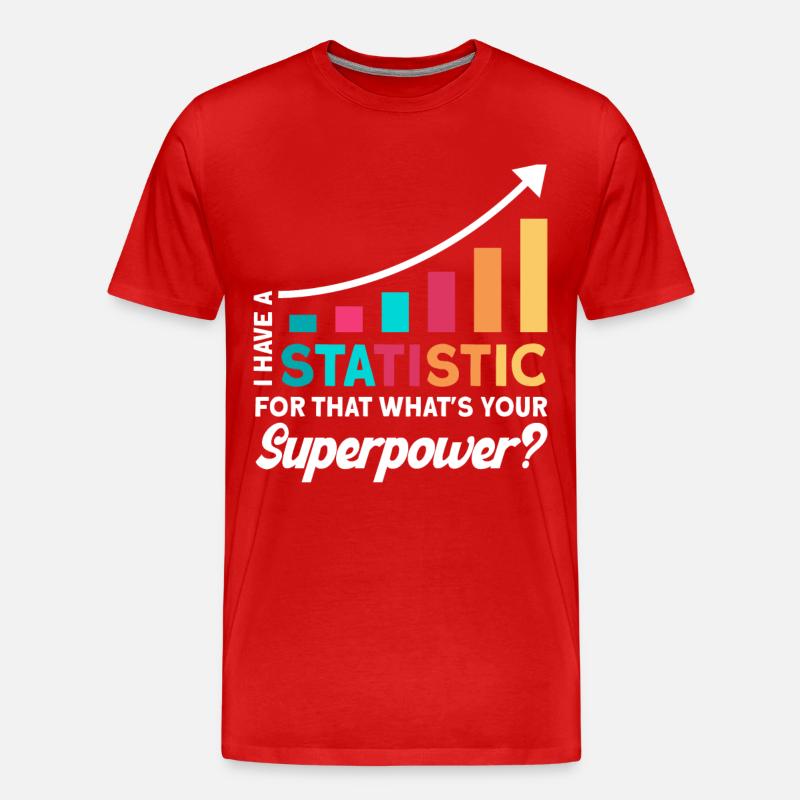 Statistics Analyst Statistician Gift - Men's Premium Organic T-Shirt - red