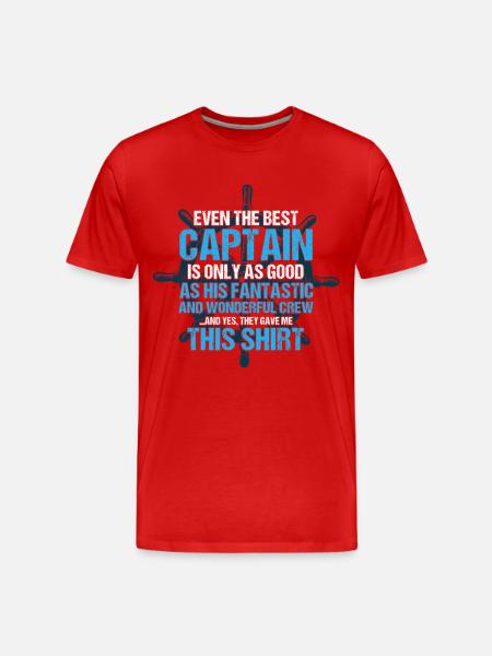 Crew Boat Captain Captains - Men's Premium Organic T-Shirt - red