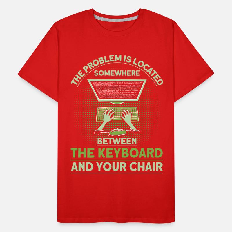 The problem is localized sysadmin Men's Premium Organic T-Shirt