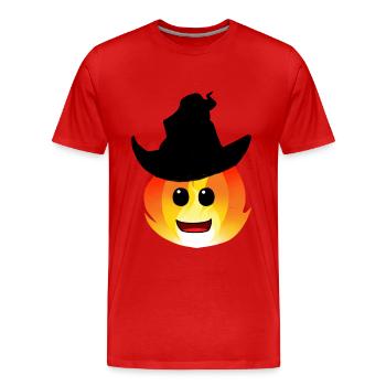 Fairy Tale Fire Spirit Fantasy Kids Occult - Men's Premium Organic T-Shirt - red - Front - Damien (186cm)