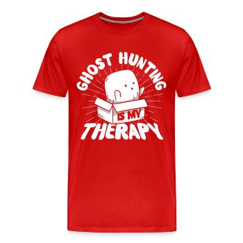 Ghost Hunters Ghosts Paranormal Investigation - Men's Premium Organic T-Shirt - red - Front - Damien (186cm)