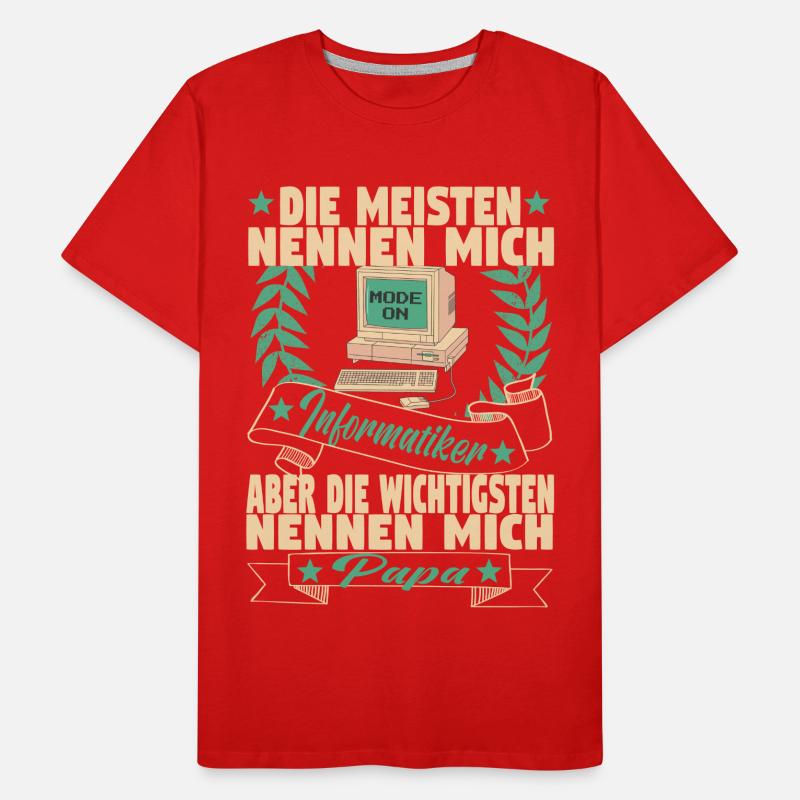 Informatiker Computer Informatik Vater Papa Männer Premium Bio T-Shirt