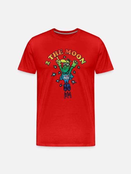 To the moon - Men's Premium Organic T-Shirt - red
