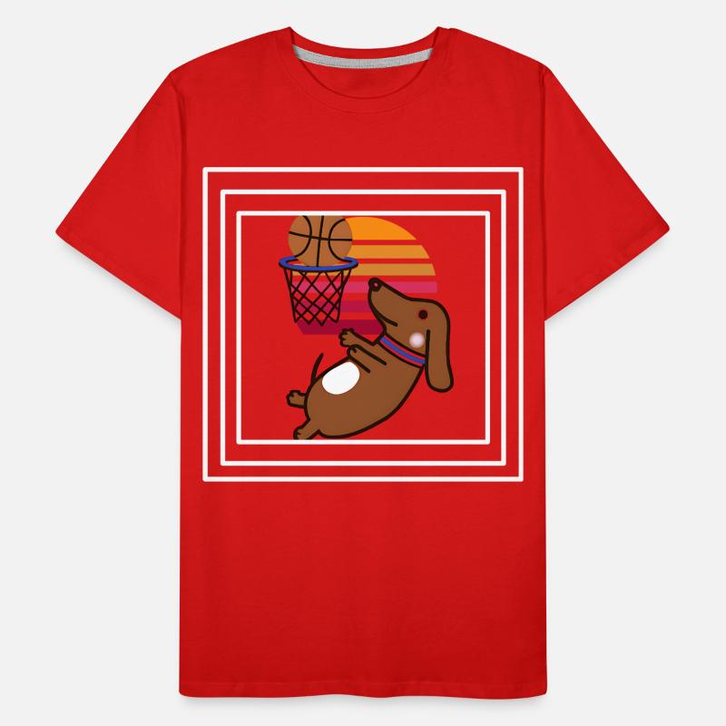 Here Comes The Basketbarker Men's Premium Organic T-Shirt
