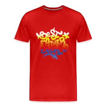 Best Father Evert - Männer Premium Bio T-Shirt - Rot - Vorne - Damien (186cm)