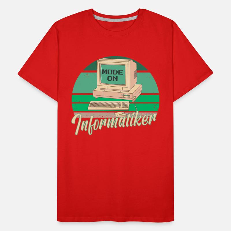 Computer Science Computer Programmer Father Dad Men's Premium Organic T-Shirt