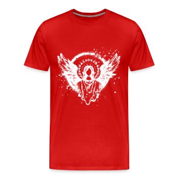 Engel Episch Jenseits Tod Auferstehung Jesus Gott - Männer Premium Bio T-Shirt - Rot - Vorne - Damien (186cm)