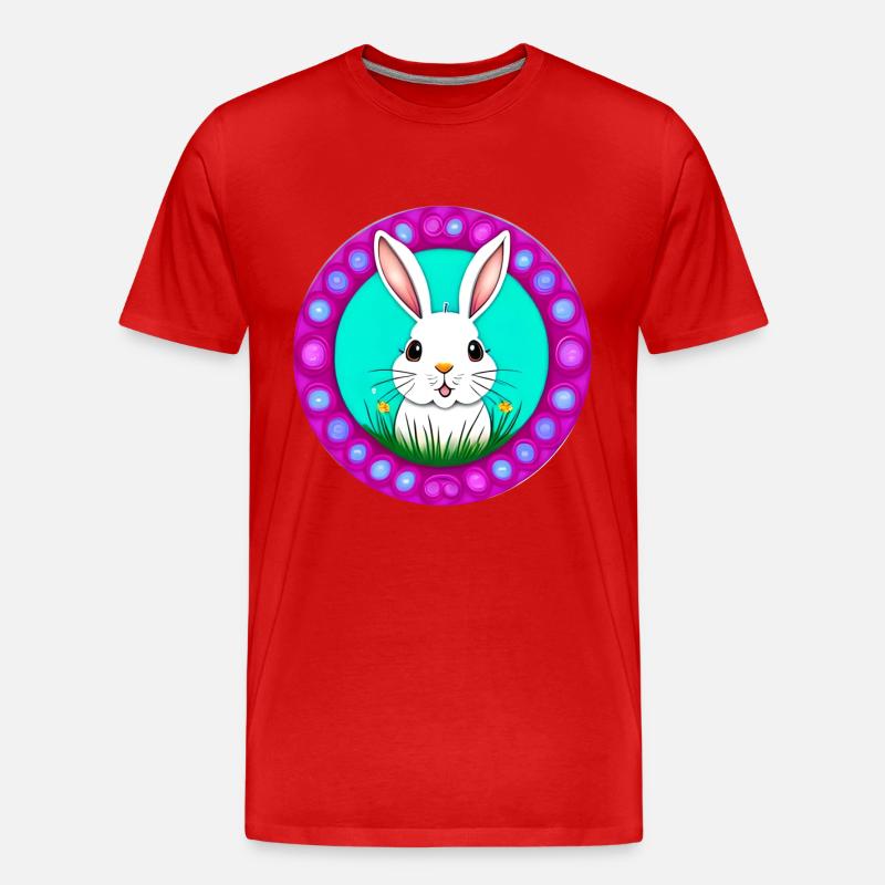 Easter with Easter - Men's Premium Organic T-Shirt - red