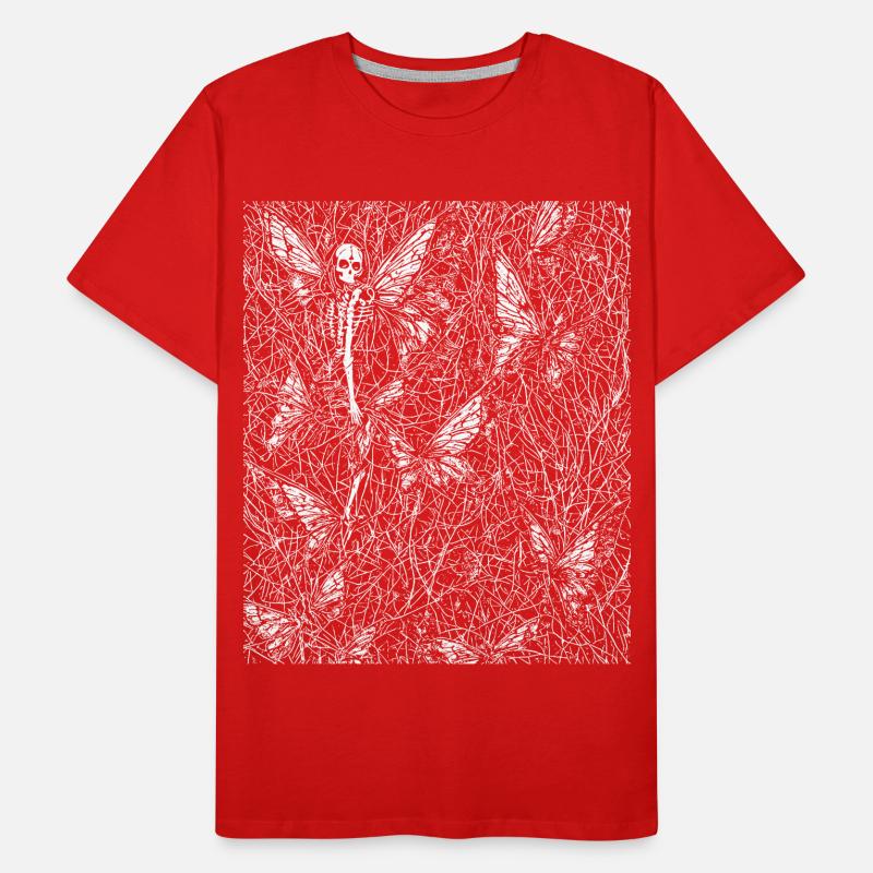 Fairycore Aesthetics Skeleton Fairy Goth Gothic G Men's Premium Organic T-Shirt